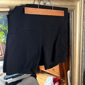 Black biker shorts